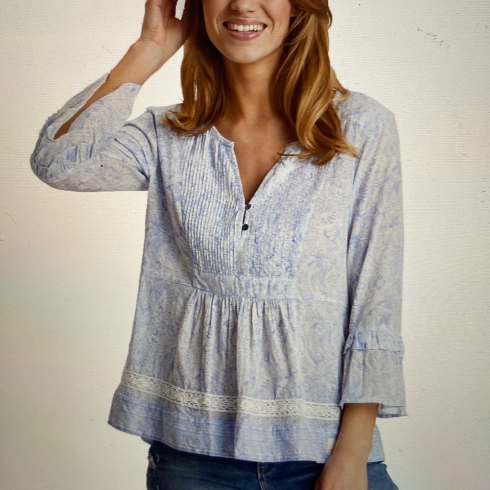 Odd Molly Flowering Spirit Tunic Blouse Size M NWT